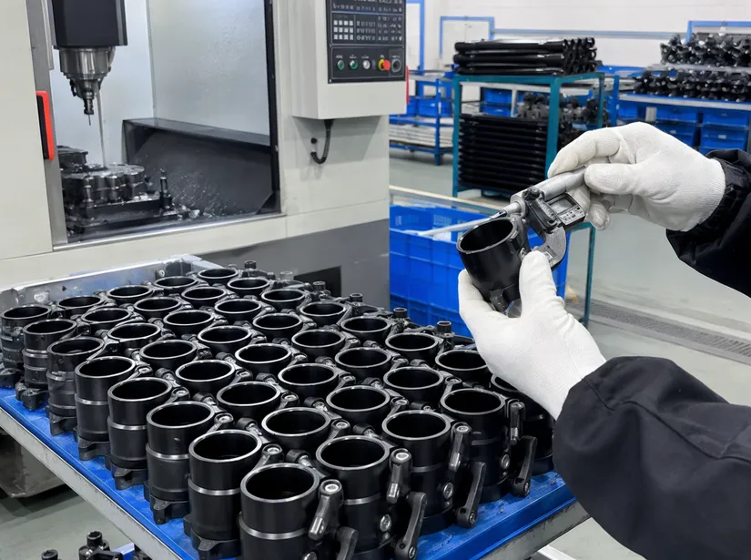 Vefey tripod stand locking collar machined to precision tolerance