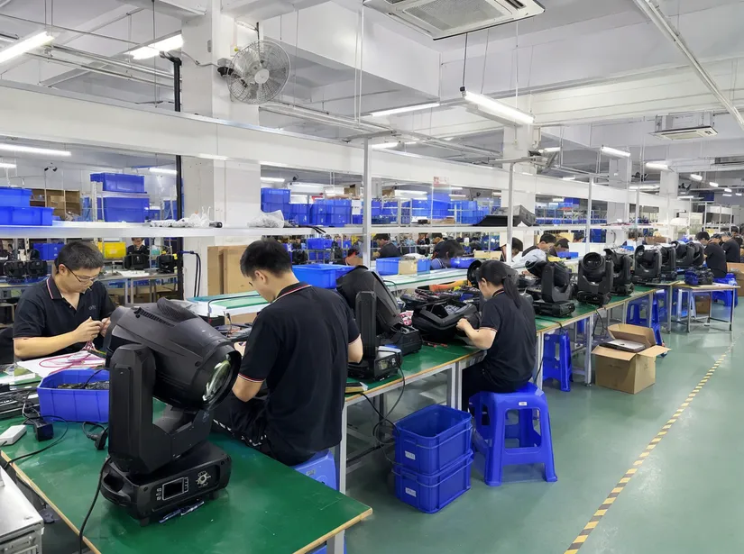 Vefey factory production floor where purchase orders translate directly to machine scheduling