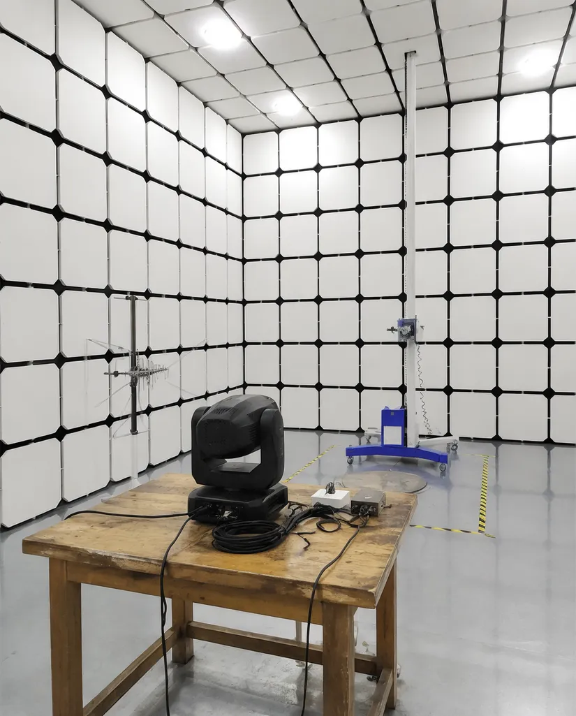 Vefey in-house EMC testing laboratory built in 2018 for prototype-stage compliance verification