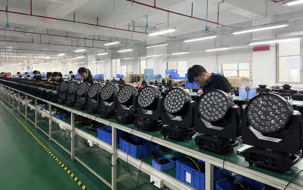 Vefey 16,700m² stage lighting manufacturing facility with production lines